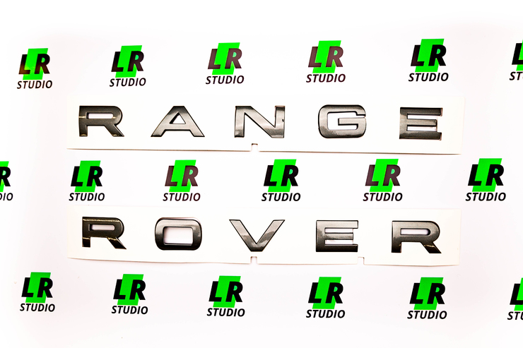 Буквы Range Rover темно-серые глянцевые